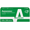 Купить Акримекс 125 мг 30 шт таблетки покрытые пленочной оболочкой