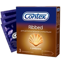 Купить: Contex Ribbed 3 шт презервативы с ребрами