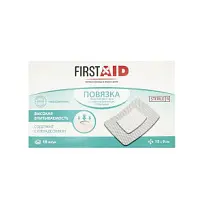 Купить: First Aid 15 см х 9 см 10 шт повязка пластырного типа стерильная