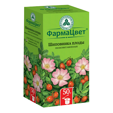 Купить Шиповник плоды 50 г пачка