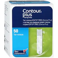 Купить: Contour Plus 50 шт тест-полоски к глюкометру