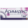 Купить Аримидекс 1 мг 28 шт таблетки покрытые пленочной оболочкой