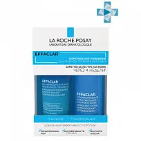 Купить: La Roche-Posay Effaclar набор лосьон суж поры 200мл+ гель очищ 200мл