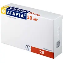Купить: Агарта 50 мг 28 шт таблетки