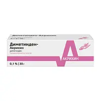 Купить: Диметинден-Акрихин 0,1 % 30 г гель для наружного применения