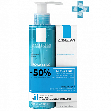Купить La Roche-Posay Rosaliac набор АР сыворот 40мл+мицелл гель 195мл
