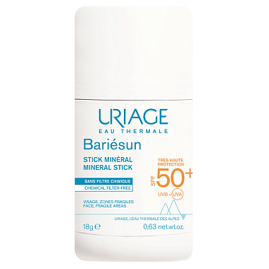 Купить Uriage Bariesun SPF 50+ 18 г стик минеральный солнцезащитный