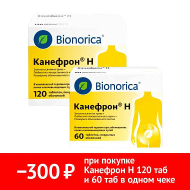 Купить Набор Канефрон Н 120 таб + Канефрон Н 60 таб