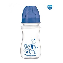 Купить: Canpol babies PP EasyStart Colourful animals 240 мл бутылочка с широким горлышком антиколиковая 3+