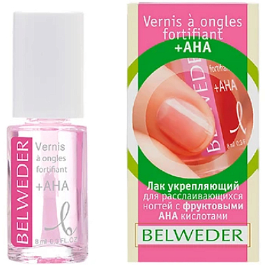 Купить Belweder 8 мл лак для расслаивающихся ногтей с фруктовыми кислотами