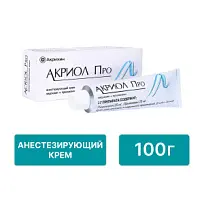 Купить: Акриол Про 2,5% + 2,5% 100 г крем для местного и наружного применения