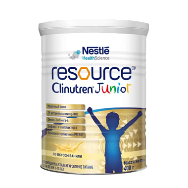 Купить Nestle Health Science Ресурс Юниор 400 г смесь для полноценного сбалансированного питания детей от 1 до 10 лет банка