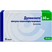 Купить: Дулоксента 60 мг 56 шт капсулы кишечнорастворимые