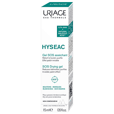 Купить Uriage Hyseac SOS 15 мл гель подсушивающий локального действия