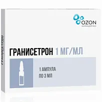 Купить: Гранисетрон 1 мг/мл 3 мл 1 шт концентрат для приготовления раствора для инфузий флакон