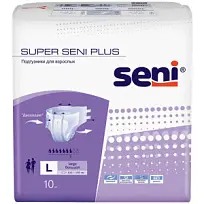Купить: Seni Super Plus подгузники 10 шт размер L 7 капель