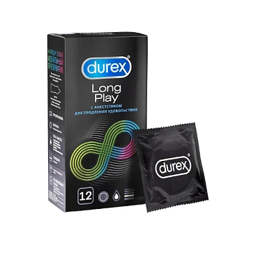Купить Durex Long Play презервативы продлевающие половой акт 12 шт.
