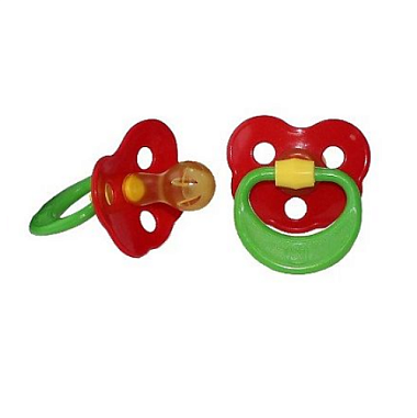 Купить Соска-пустышка 1 шт латексная с кольцом ягодка