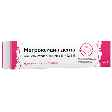 Купить Метроксидин Дента 20 г гель стоматологический