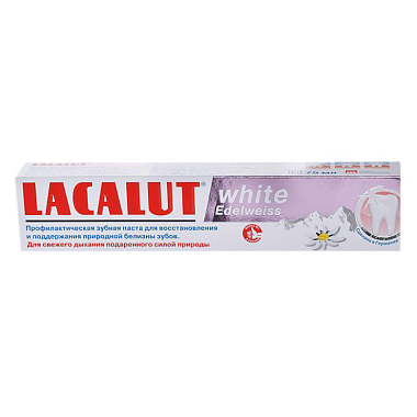 Купить Lacalut White Edelweiss зубная паста 75мл