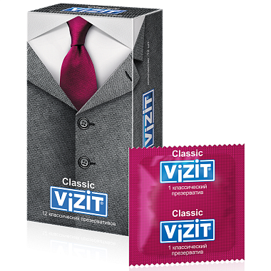 Купить Vizit Classic 12 шт презервативы классические