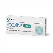 Купить: Козаар 100 мг 28 шт таблетки покрытые пленочной оболочкой