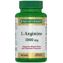 Купить: Nature's Bounty L-Аргинин 1000 мг 50 шт капсулы