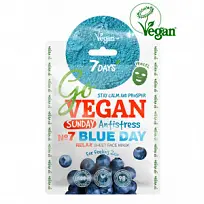 Купить: 7 Days Go Vegan маска д/лица тканевая Арт.ВСД185 25г Relax Sunday BLUE DAY Для ловцов дзена