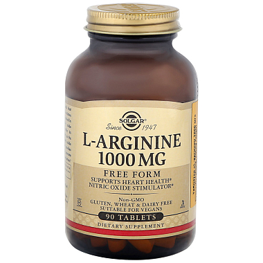 Купить Solgar L-Аргинина 1000 мг 90 шт таблетки