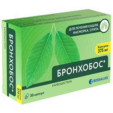 Купить Бронхобос 375 мг 30 шт капсулы