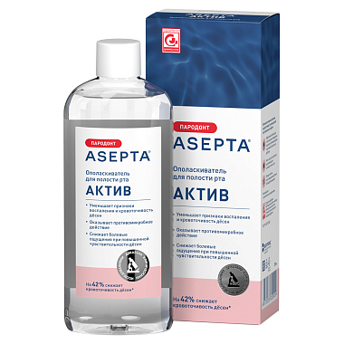 Купить Asepta Актив 250 мл ополаскиватель для полости рта
