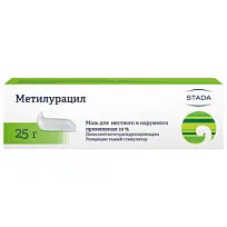 Купить: Метилурацил 10% 25 г мазь для местного и наружного применения
