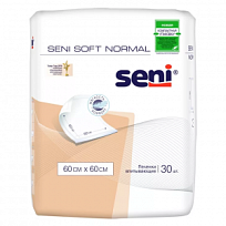 Купить: Seni Soft Normal 30 шт пеленки 60 см х 60 см 3 капли