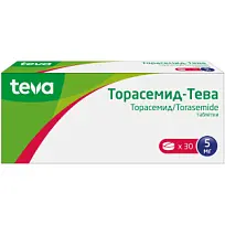 Купить: Торасемид-Тева 5 мг 30 шт таблетки