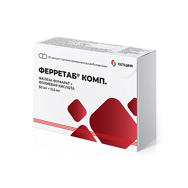 Купить Ферретаб Комп 30 шт капсулы с пролонгированным высвобождением