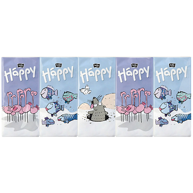 Купить Bella Baby Happy 10 х 10 шт бумажные носовые платочки трехслойные