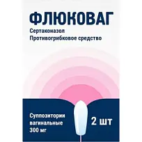 Купить: Флюковаг 300 мг 2 шт суппозитории вагинальные