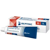 Купить: Кетопрофен-Вертекс 5 % 50 г гель для наружного применения