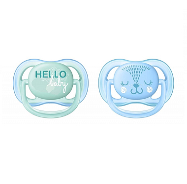 Купить Philips Avent Ultra Air SCF342/20 2 шт соска-пустышка силиконовая ортодонтическая 0-6 мес