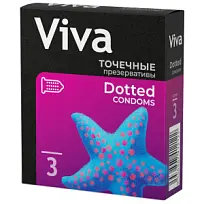 Купить: Viva 3 шт презервативы с точечным рефлением