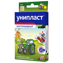 Купить: Унипласт 20 шт пластырь для детей машины