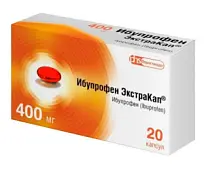Купить: Ибупрофен ЭкстраКап 400 мг 20 шт капсулы