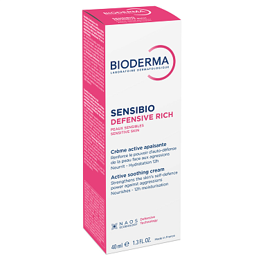 Купить Bioderma Sensibio Defensive 40 мл крем насыщенный для чувствительной кожи