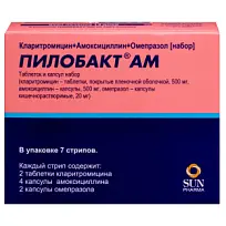 Купить: Пилобакт АМ 7 шт таблеток и капсул набор