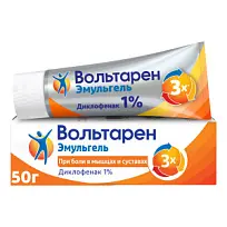 Купить: Вольтарен Эмульгель 1 % 50 г гель для наружного применения