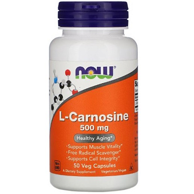 Купить Now Foods L-Карнозин 50 шт капсулы