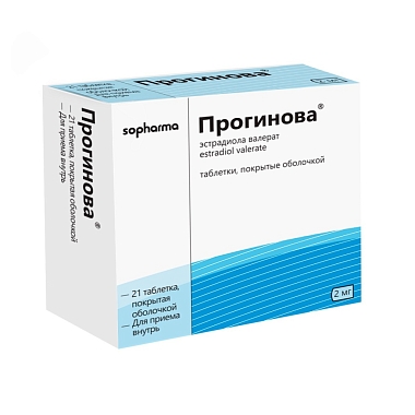 Купить Прогинова 2 мг 21 шт таблетки покрытые оболочкой