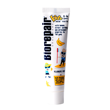 Купить Biorepair Kids Banana 50 мл паста зубная с экстрактом банана для детей от 0 до 6 лет