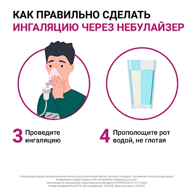 Купить Пульмикорт 0,5 мг/мл 2 мл 20 шт суспензия для ингаляций