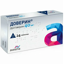 Купить: Доверин 40 мг 24 шт таблетки